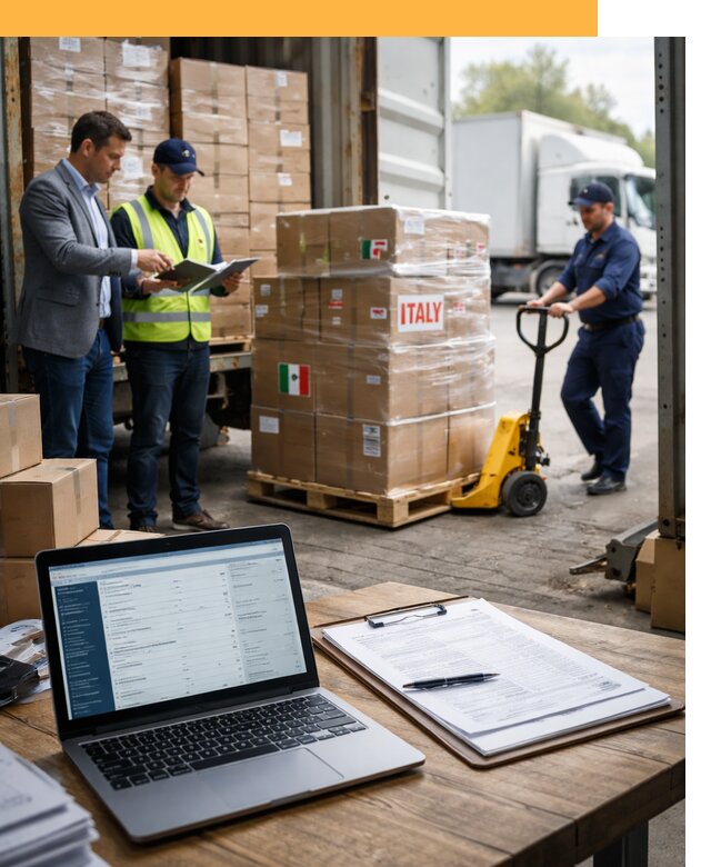 Доставка грузов из Италии: морские и авиаперевозки от 18567