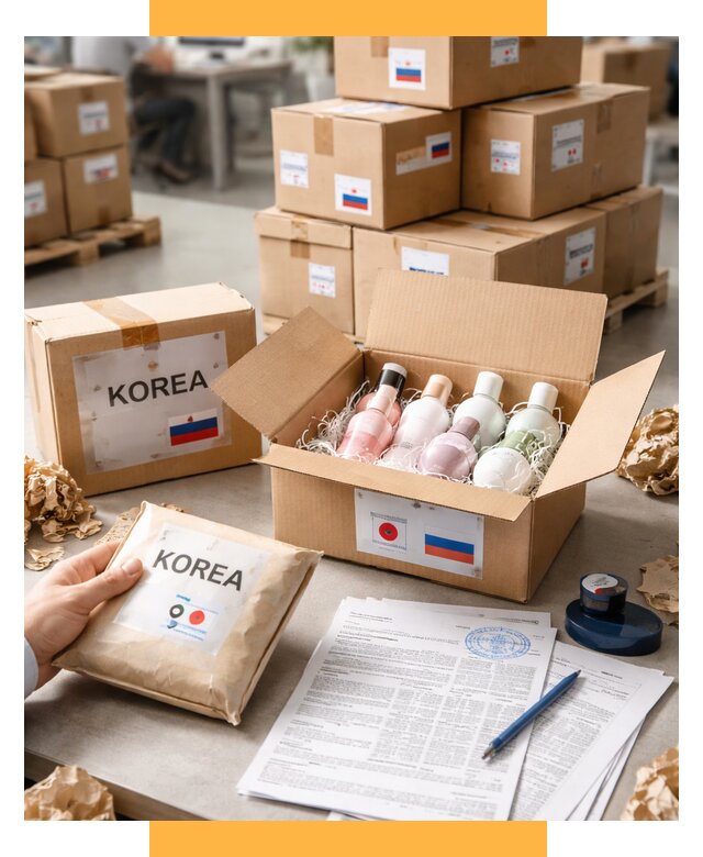 Доставка косметики из Кореи от 8768 р. под ключ | СетСервис-Клп