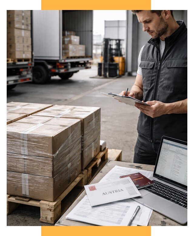 Доставка в Австрию от 67048 р. Логистика и экспорт СетСервис-Клп