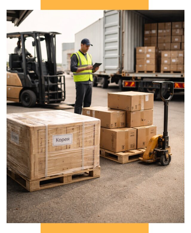 Доставка грузов в Корею из России от 36103 р. | СетСервис-Клп