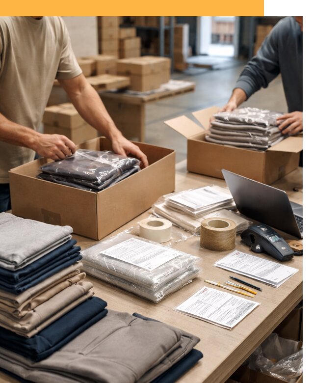 Перевозка одежды по миру от 7736 руб. с таможенным оформлением