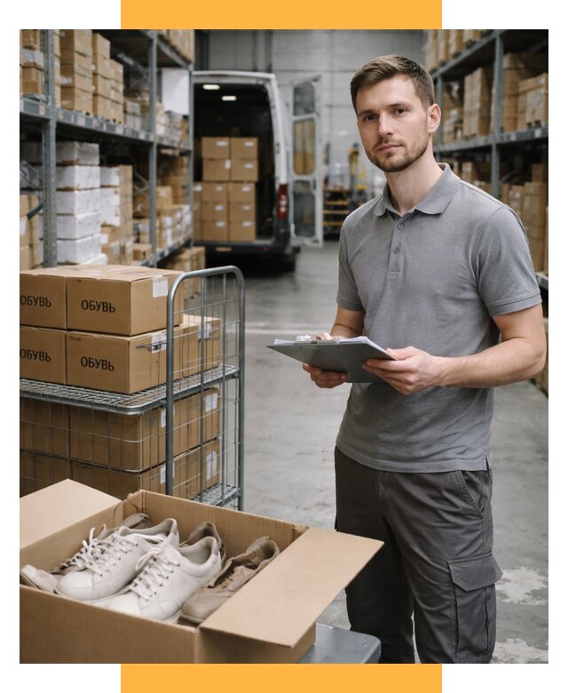 Доставка обуви из Китая и Турции от 4642 р. СетСервис-Клп