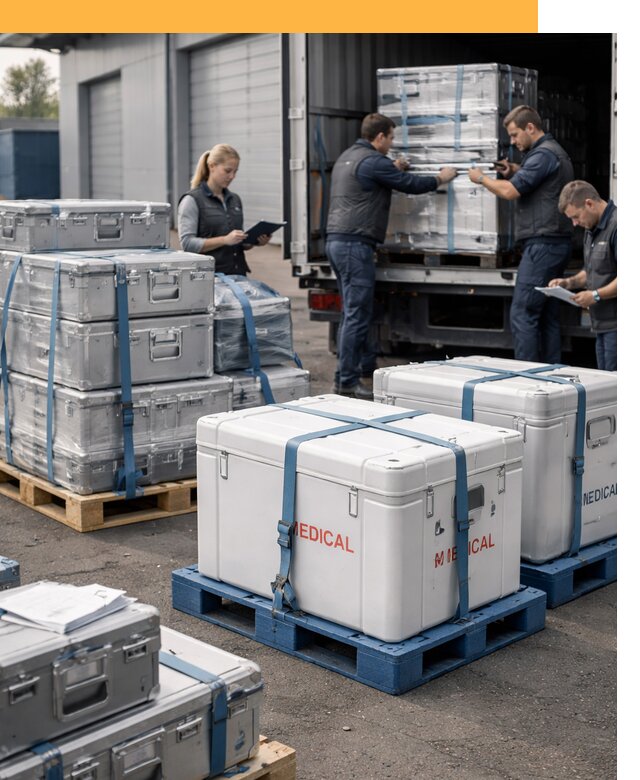 Перевозка медицинского оборудования по всему миру от 15473 руб